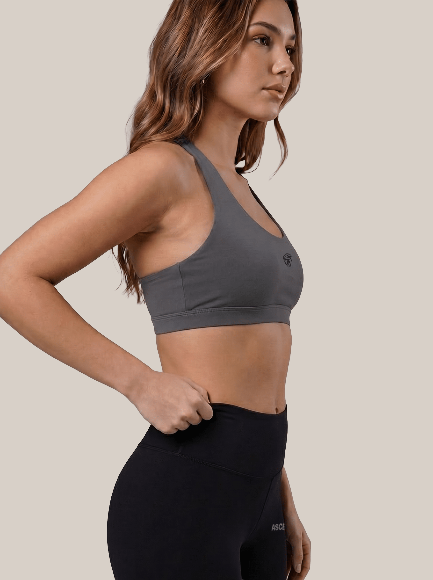 KYNETIC WOMENS SPORTS BRA Ascend Athletic Gray XS 