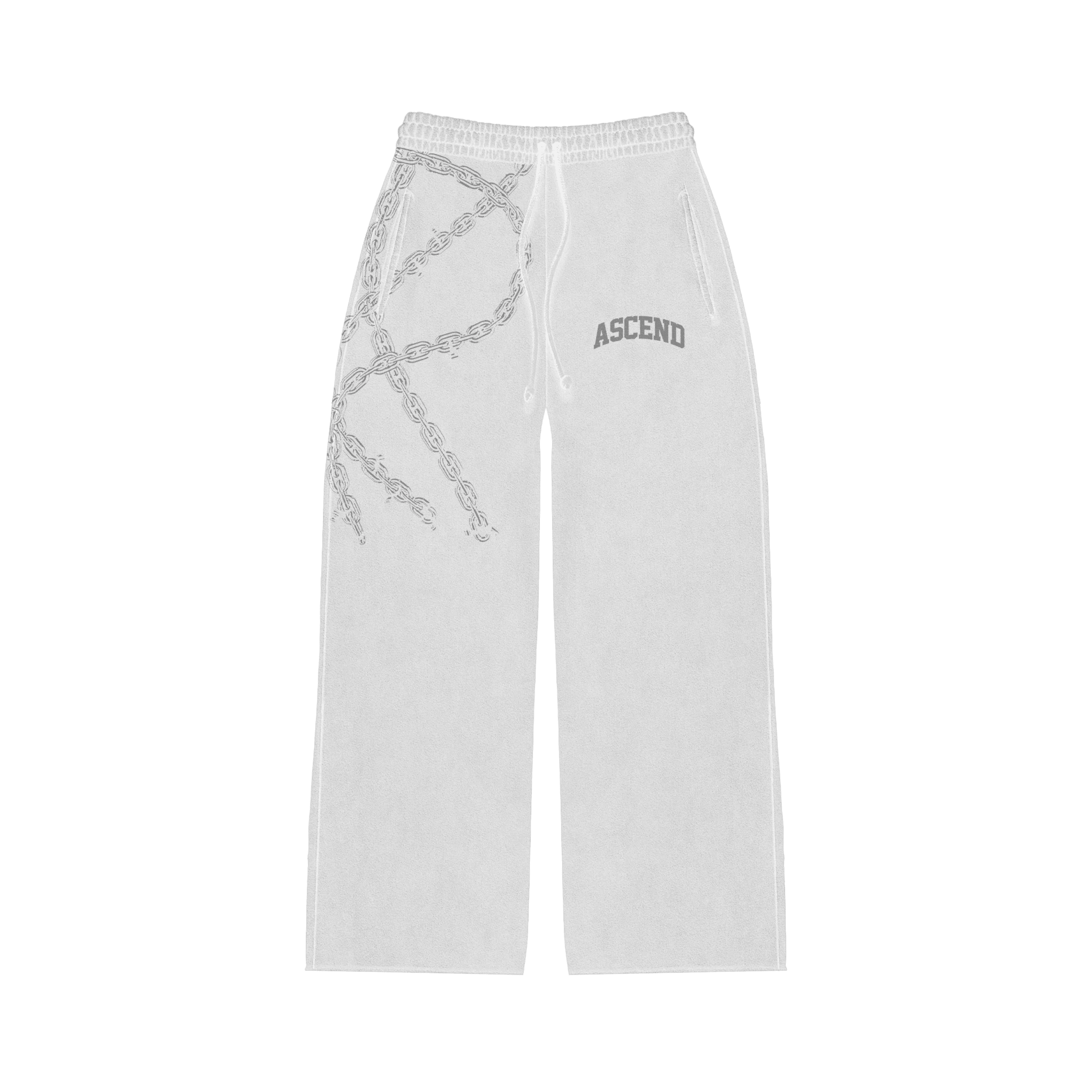 "Break The Chain" Joggers | White ODMPOD 