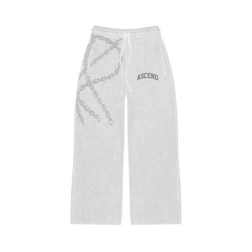 "Break The Chain" Joggers | White ODMPOD 