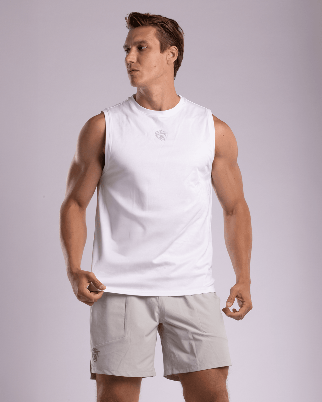 HyperMesh™ Fitted Tank | White Ascend Athletic 